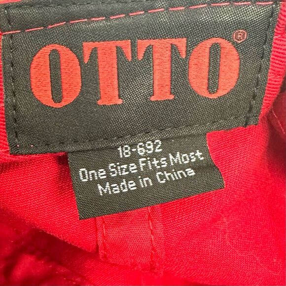 Bohannon Lumber Company Otto Red Unisex Adjustable Hat/Cap - Picture 9 of 9